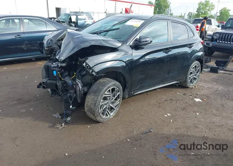 2023 Hyundai Kona N Line из США, поврежденный, VIN KM8K33A39PU948888